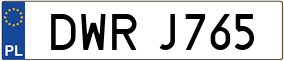 Trailer License Plate